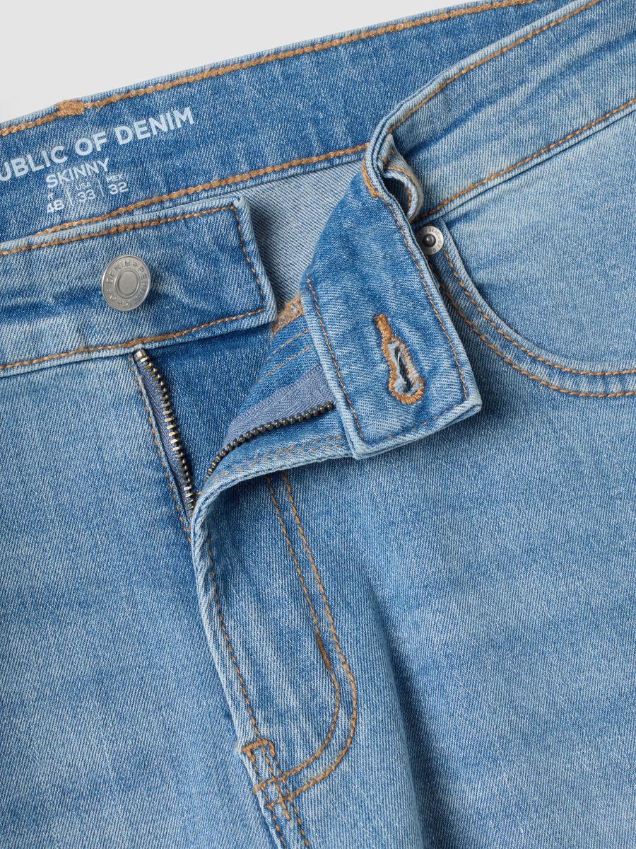 Light blue skinny stretch cotton jeans_2