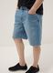 Shorts denim blu in misto cotone elasticizzato regular fit_3