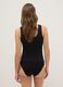 Black regular fit vest with lace_2