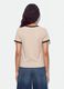 Pink cotton T-shirt with front graphic print and contrast trims_3
