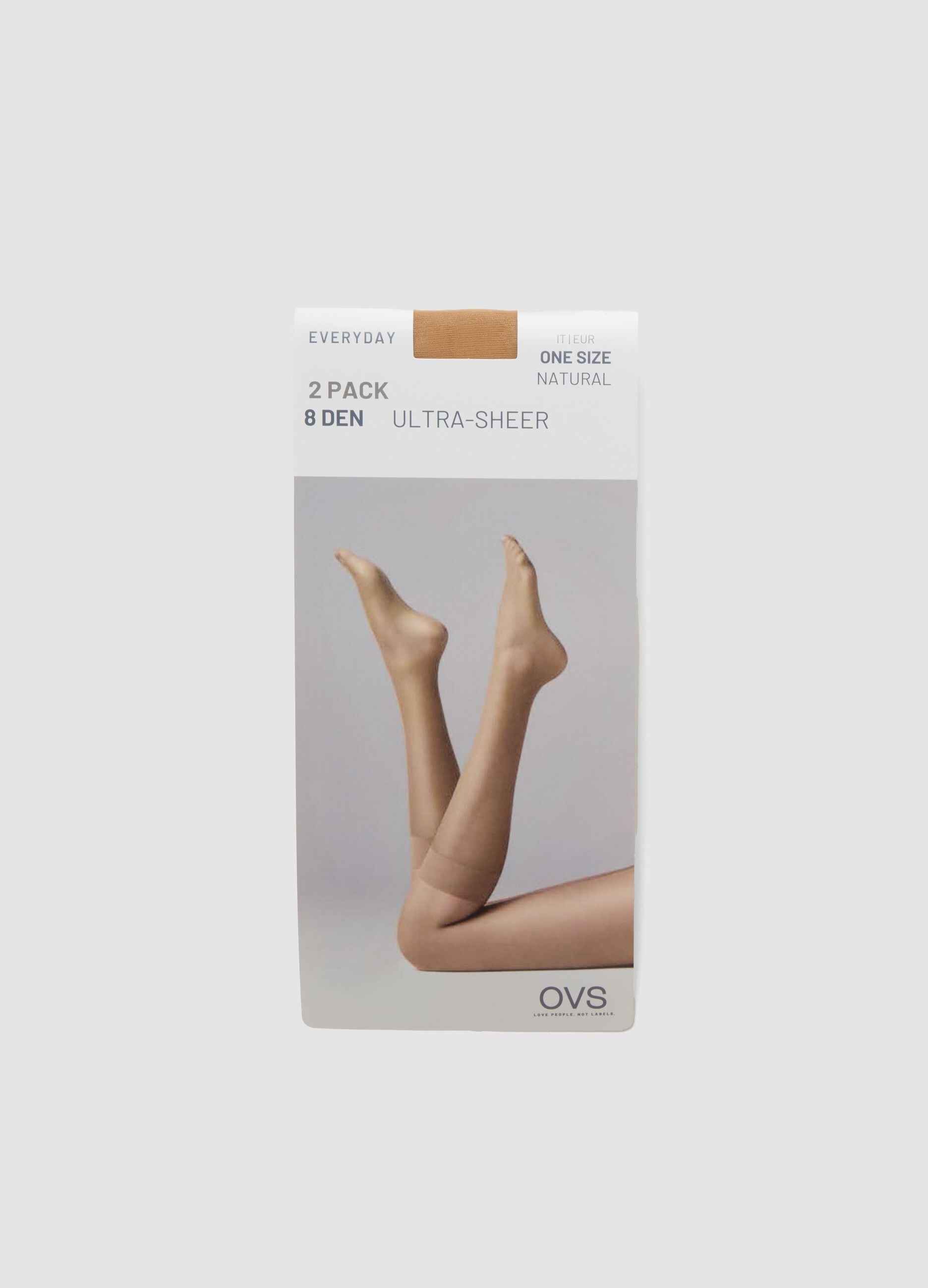 Beige stretch fabric pop socks 2-pack