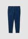 Blue skinny jeggings in stretch cotton and viscose_0