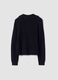 Blue ribbed viscose-blend top with collar_2