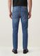 Blue slim-fit stretch cotton jeans_2