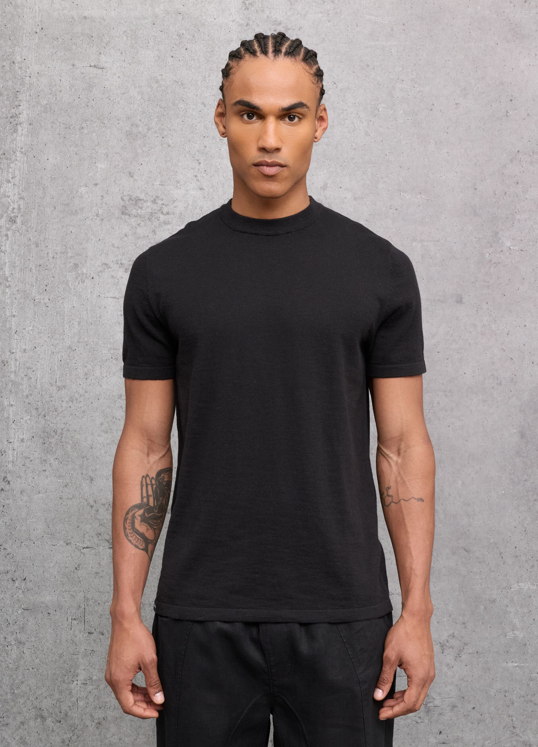 Black Knit T-shirt