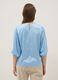 Blue long-sleeve regular fit top with teardrop closure_3