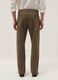 Brown regular-fit stretch cotton chino trousers_2