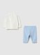 Multicoloured baby cotton tracksuit set with print_1
