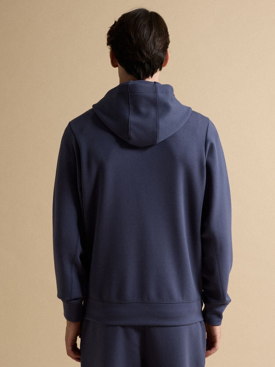 Full-zip blu traspirante in tessuto elasticizzato 2 Way Stretch_3