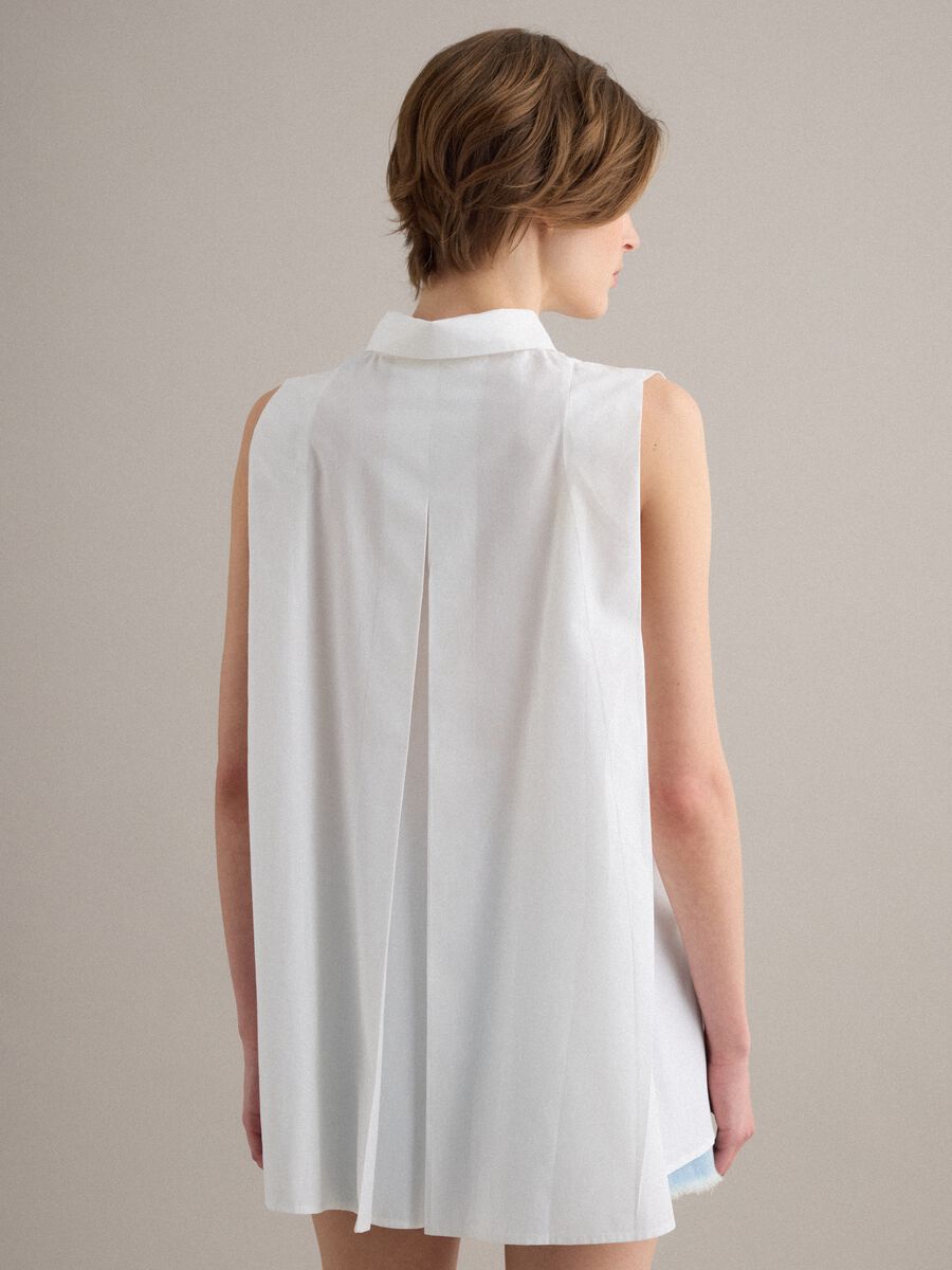 White pure-cotton shirt with classic collar_3