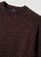 Brown cotton and wool-blend crew-neck jumper_1