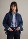 Regular fit blouse in pure blue denim cotton_2
