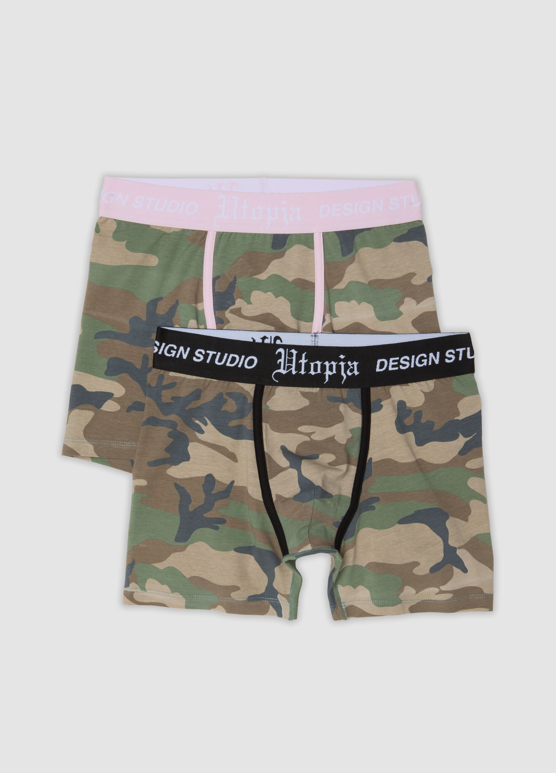 2-Pack Midi Camo Boxer Shorts