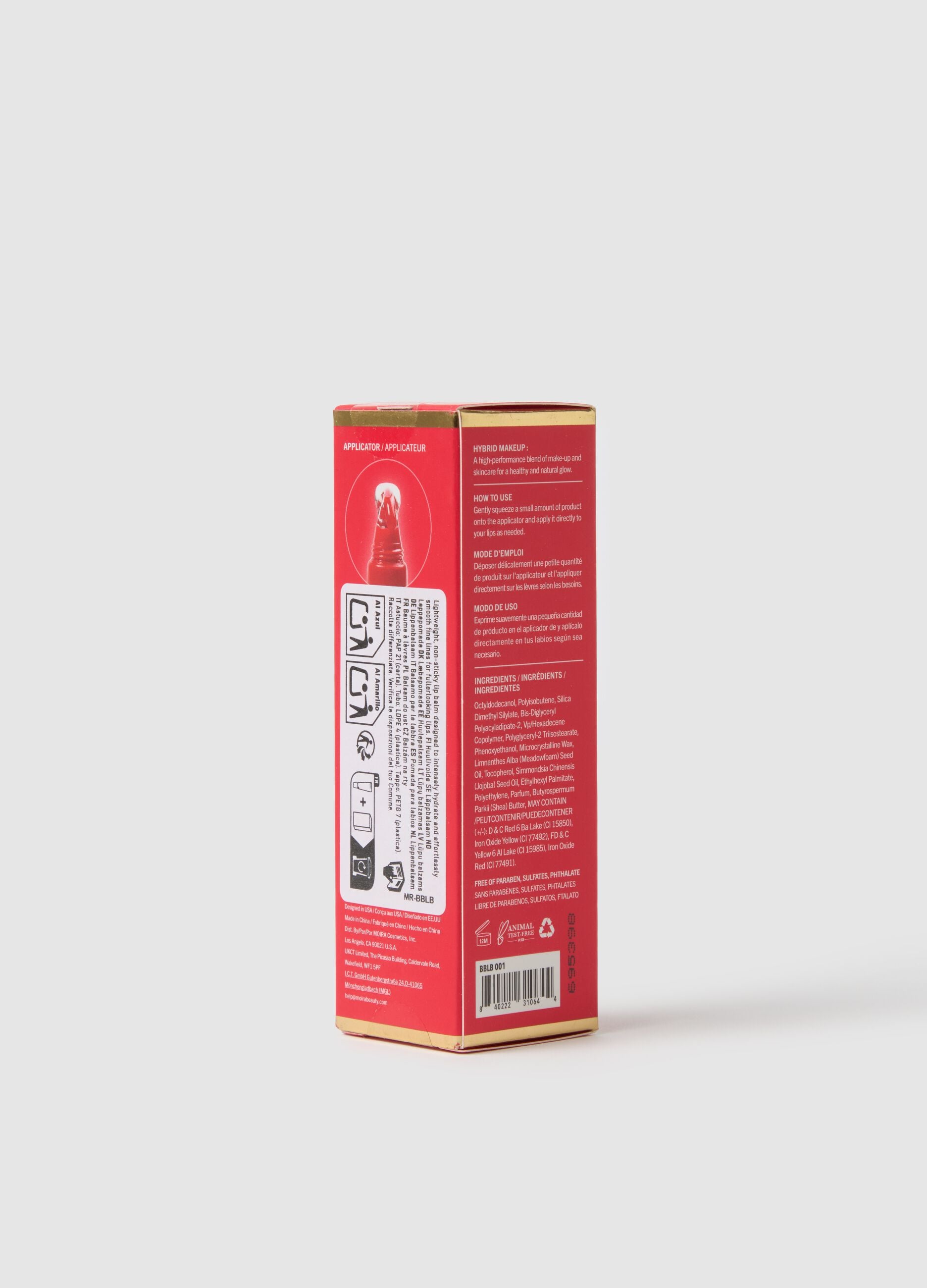 MOIRA BUTTER BLISS LIP BALM 001 HEARTBREAKER TINTED LIP BALM - Korean makeup