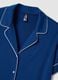 Blue V-neck stretchy viscose blend nightdress_5