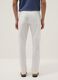 Slim fit stretch cotton white trousers_2