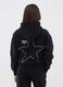 Black cotton-blend hoodie for girls, regular fit_2