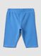 Girls&rsquo; slim-fit sky-blue organic stretch-cotton leggings_0