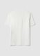 White pure cotton jersey T-shirt with crew neck, relaxed fit_6