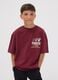 Red pure cotton Miami Heat print T-shirt for boys_0