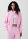 Cotton-blend zip-up hoodie_0