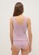 Pink regular fit vest with lace_2