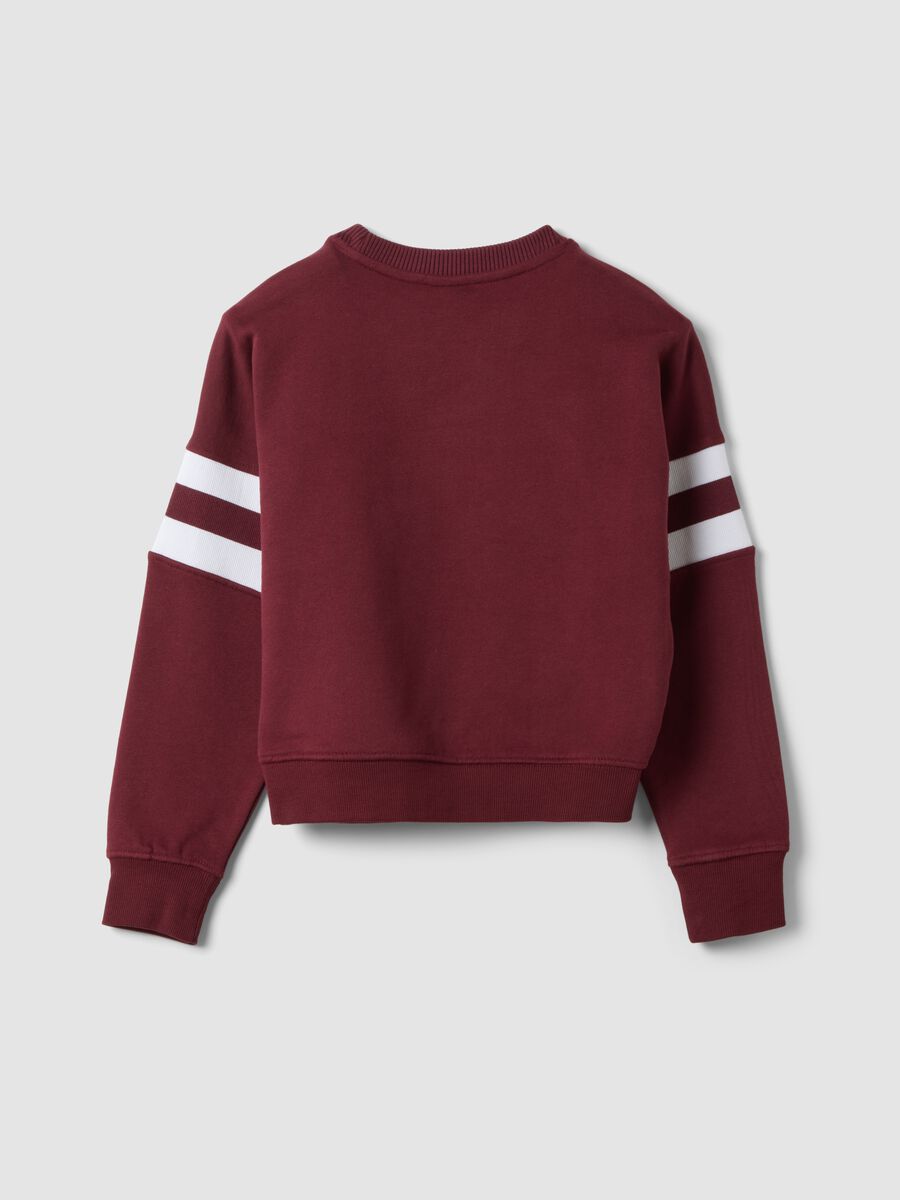 Red stretch-cotton sweatshirt with ribbed neckline, Harry Potter theme_5