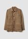 Brown pure linen blazer regular fit_5