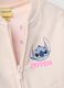 Pink cotton-blend zip sweatshirt with Lilo & Stitch print for girls_3