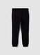 Black cotton-blend joggers with logo_6
