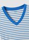 Blue striped stretch viscose T-shirt_5
