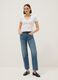 Regular Fit Blue Denim Jeans in Pure Cotton_0