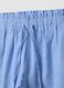 Blue striped shorts in pure cotton_5