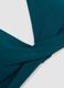Green triangle bikini top in stretch fabric with shaping effect_5