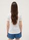 White pure cotton T-shirt with tropical print_3