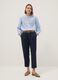 Blue pure cotton shirt with plaid regular fit_2