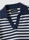 Regular fit multicolour striped cotton blend jumper_5