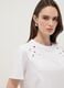 White pure cotton T-shirt with embroidery, regular fit_2