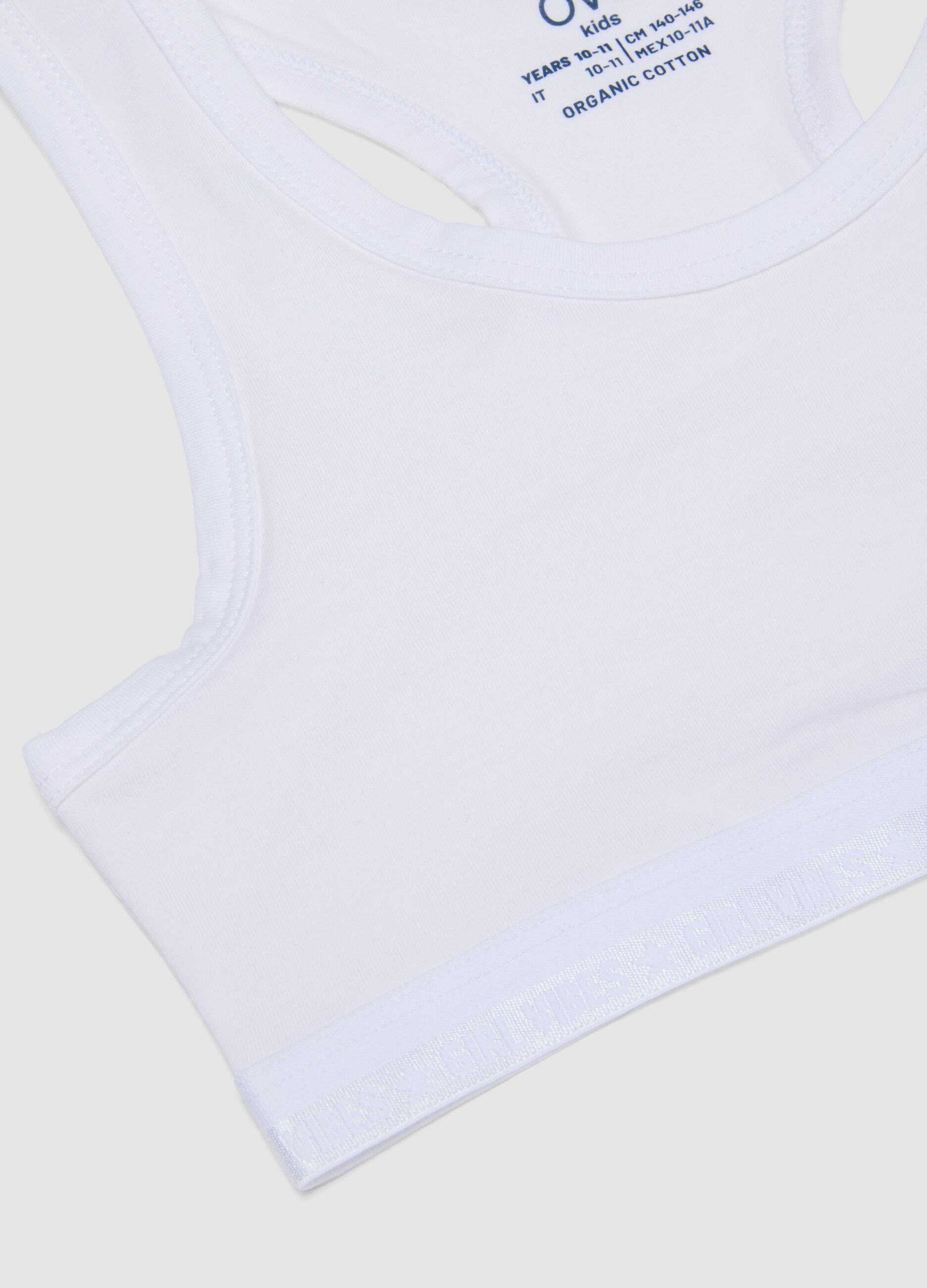 2-pack multicolour organic stretch cotton sports bras