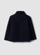 Blue regular-fit wool and viscose blend coat_1