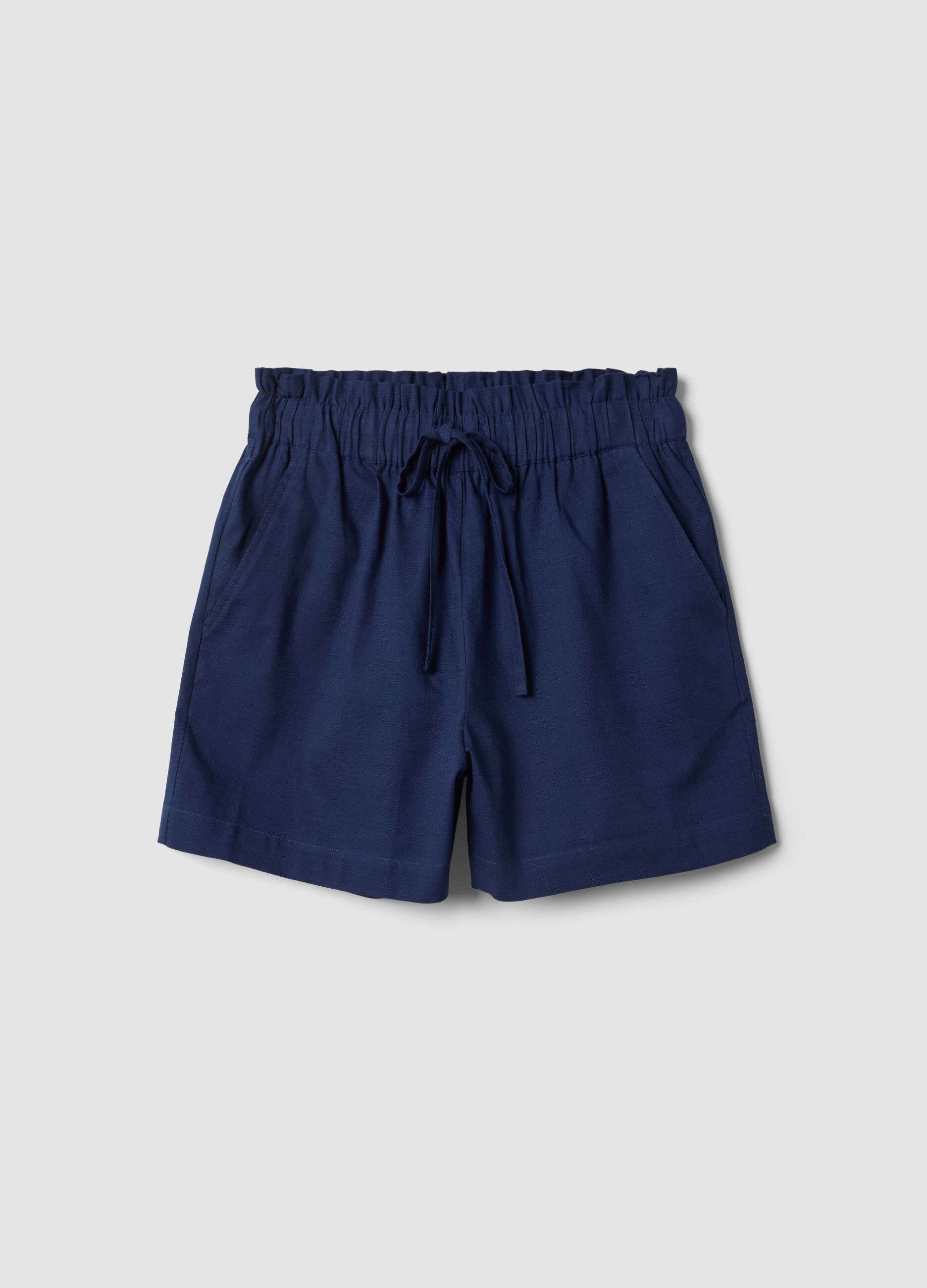 Blue pure cotton shorts