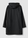 Black regular-fit raincoat with zip_2