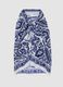 Blue and white pure cotton pareo_2
