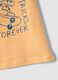 Regular fit orange pure cotton t-shirt for children with print_3