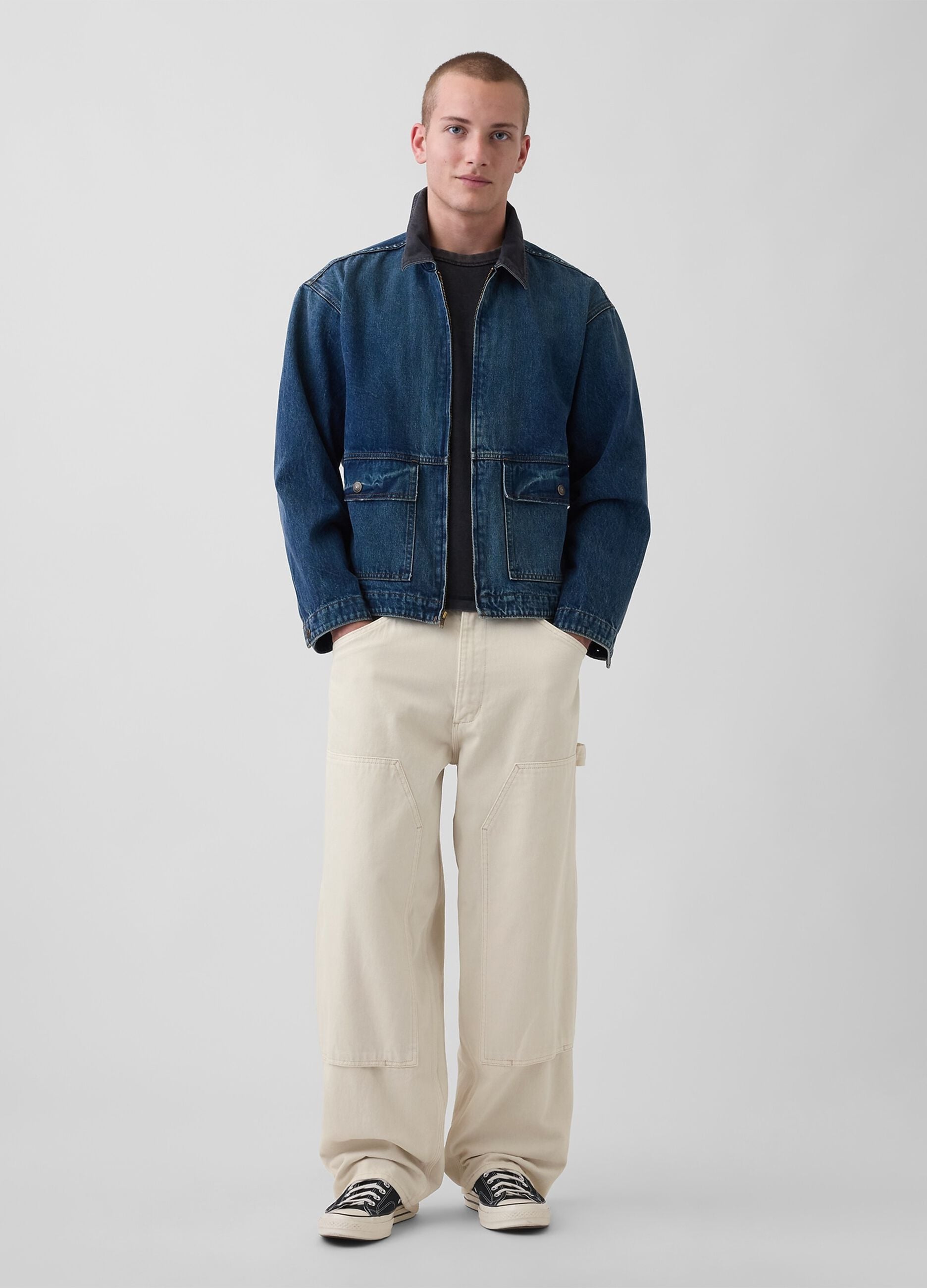 Pure cotton cargo trousers