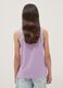 Purple V-neck tank top_1