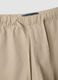 Beige stretch cotton shorts_5