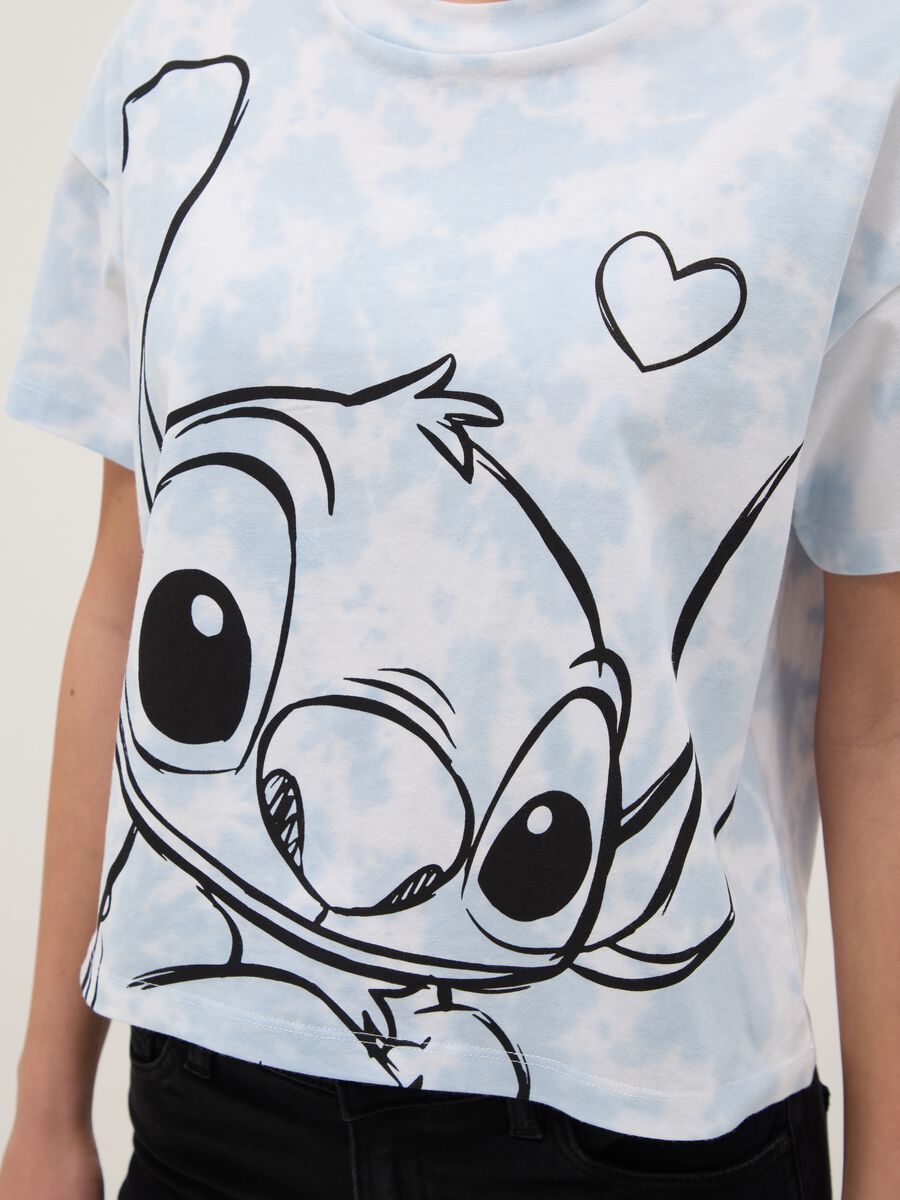 Multicolour pure cotton regular fit T-shirt with Stitch print_3