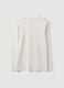White long-sleeve T-shirt in pure organic cotton with crew neck_6