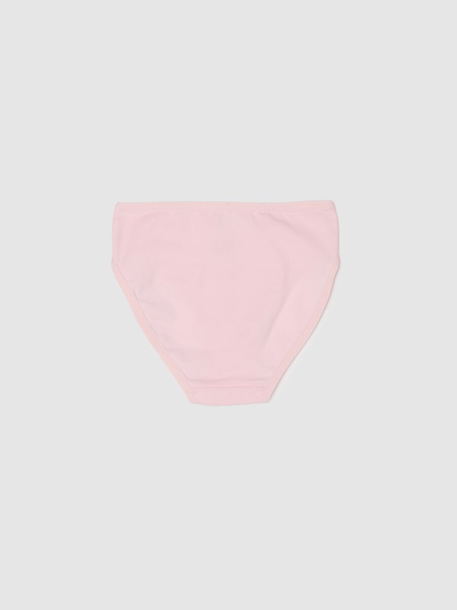 Girls Pink Stretch Cotton Regular Fit Knickers with Unicorn_1